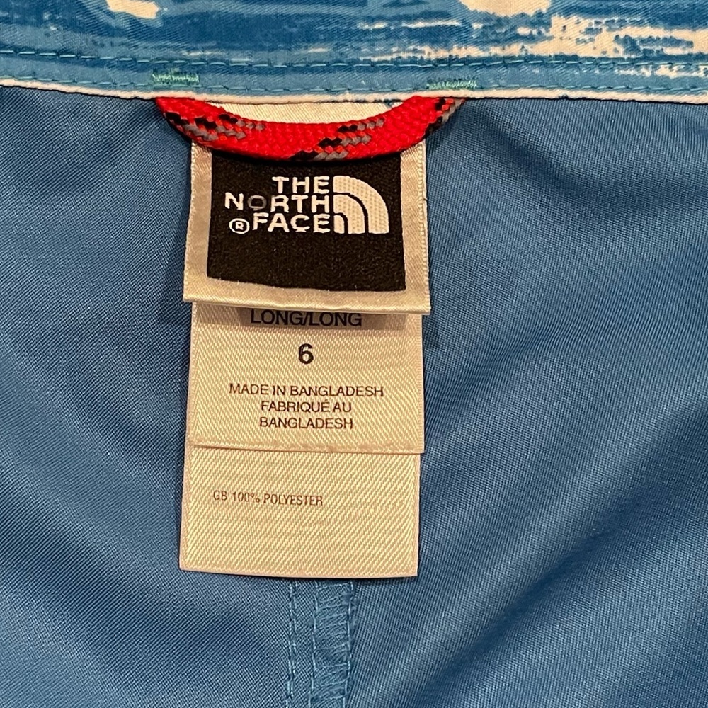 The North Face Blue Boardshorts Outdoor Shorts Sz 6 Preowned beach surf pool - Picture 5 of 6